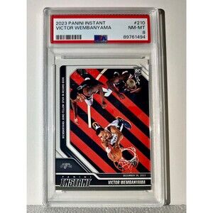 Victor Wembanyama 2023-24 Panini #210 NBA Rookie Basketball Card 1 of 3127 PSA 8